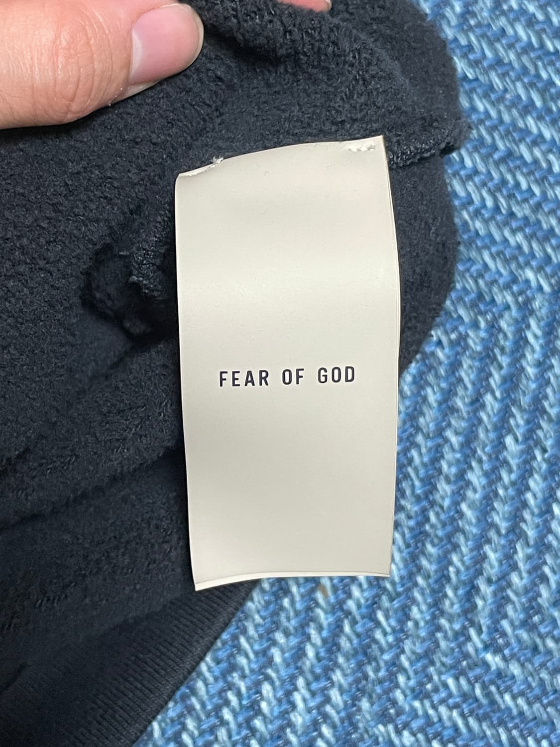 [M,105] 피어오브갓 8th 후드집업 페이드 블랙 상품이미지10