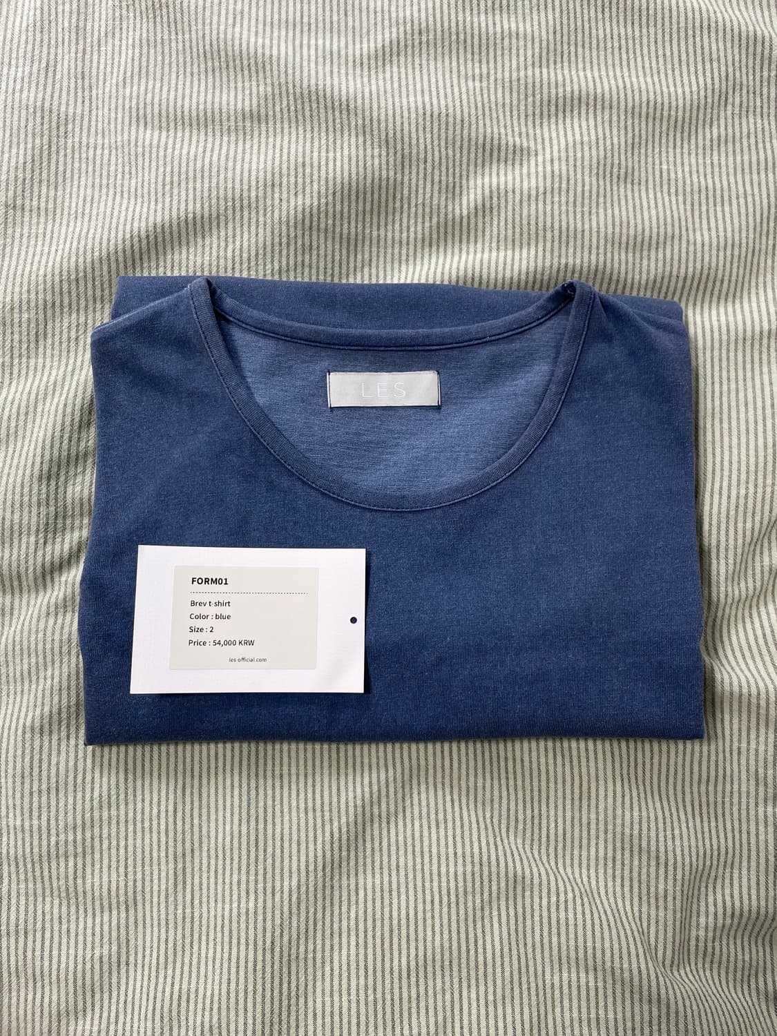 Les Brev T-shirt 반팔 블루 2 상품이미지3