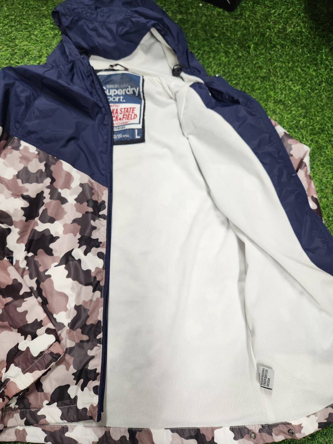 슈퍼드라이 Superdry 카모 후드 윈드브레이커 바람막이 L 상품이미지6