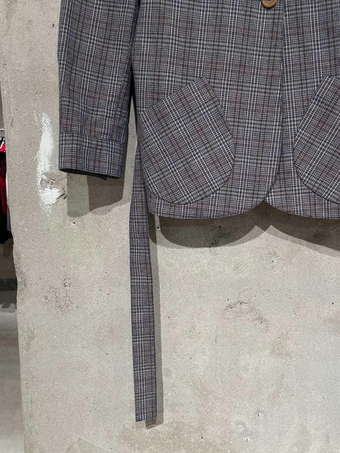 마르니 그레이 웨이스트 밴드 체크 자켓 상품이미지4