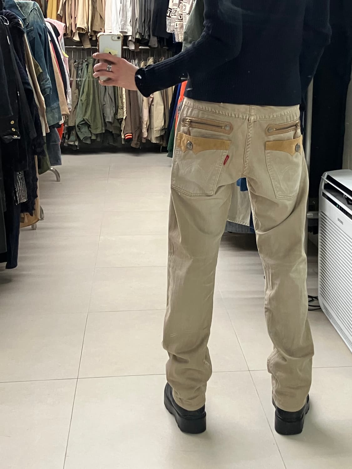 에드윈 웨스턴 포켓 디테일 베이지 데님 팬츠 34 상품이미지10