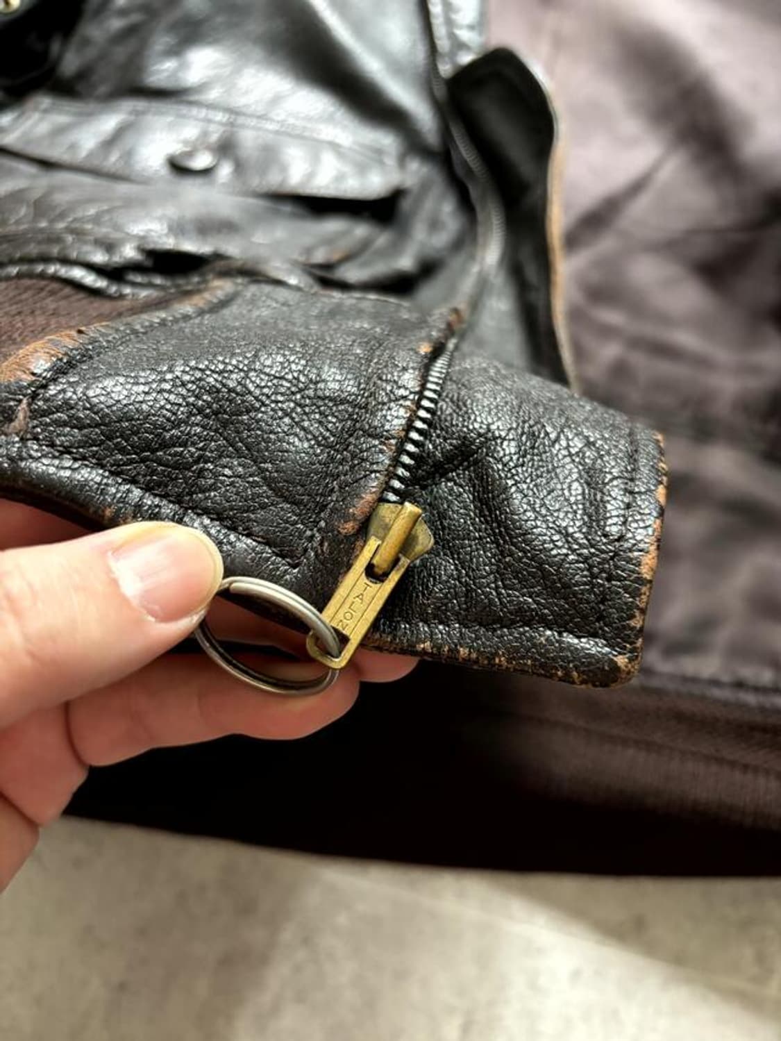50's U.S. Navy G-1 Leather Flight jacket 상품이미지7