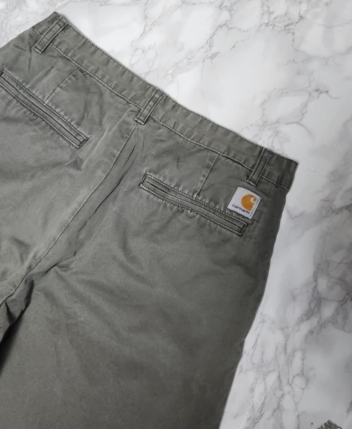 칼하트 WIP 카키 워크 팬츠 바지 상품이미지2