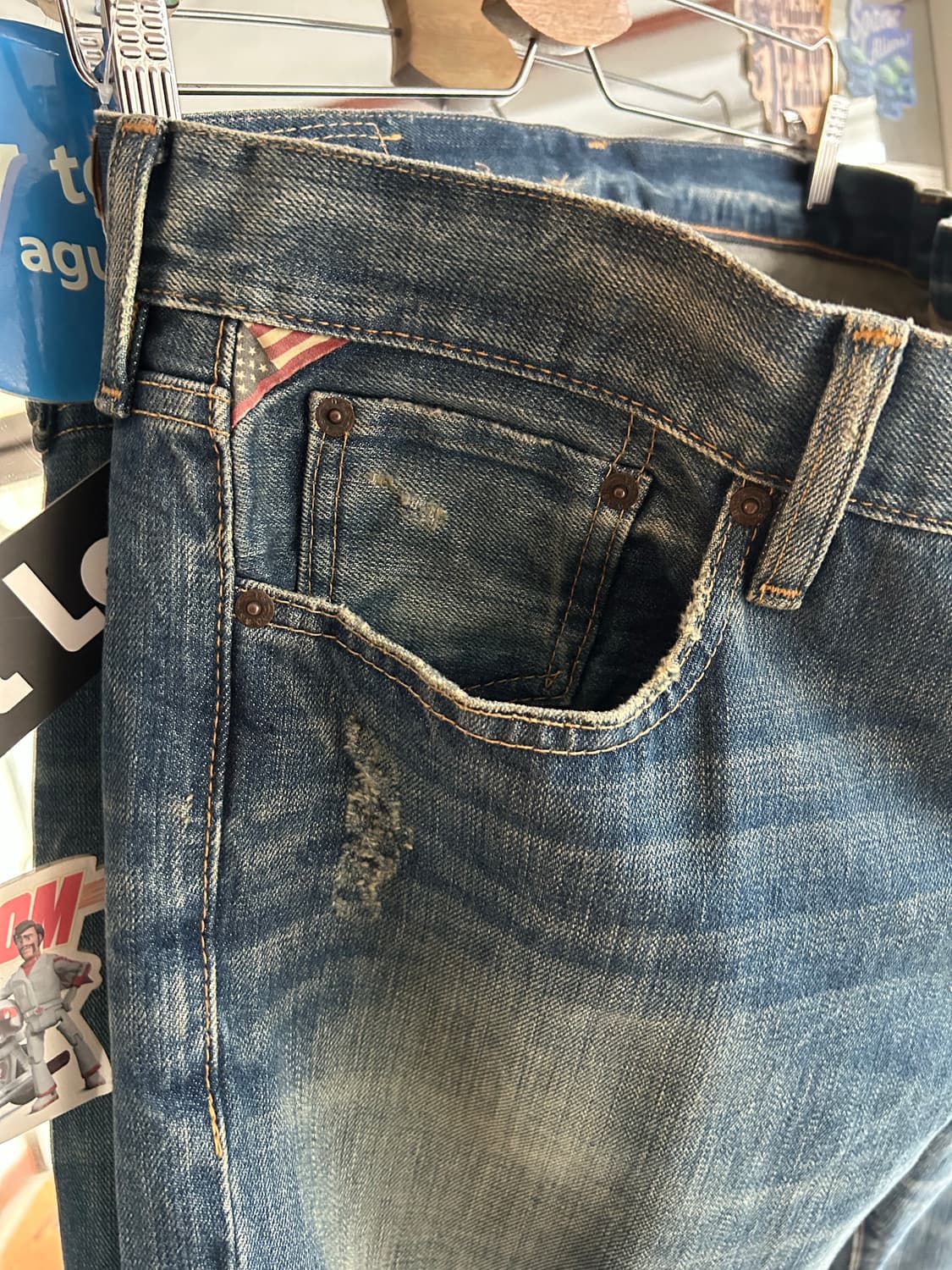 데님앤서플라이 워싱진 34(36)in 상품이미지2