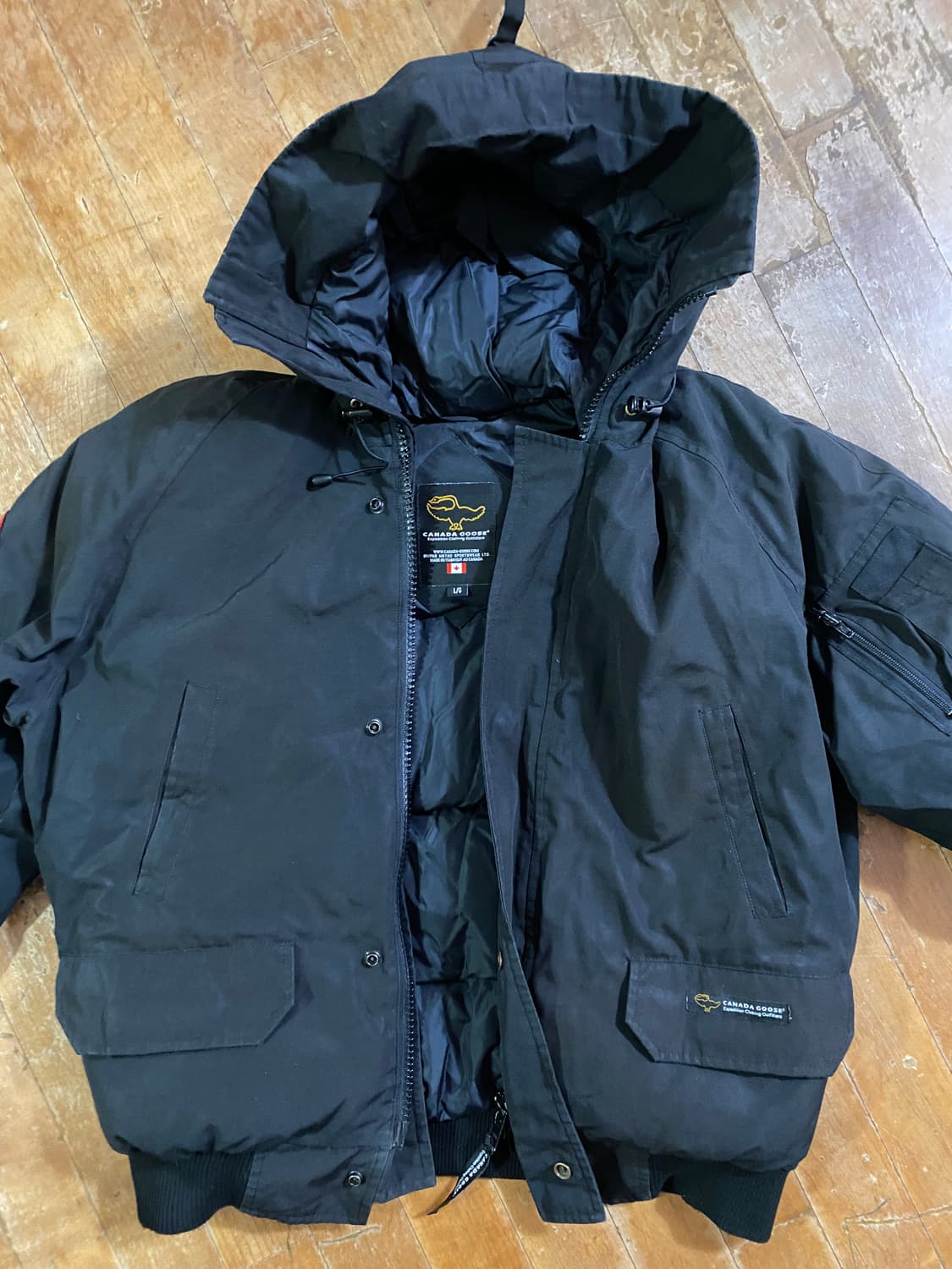 캐나다 구스 칠리왁 남성 블랙 패딩 L/G 상품이미지1