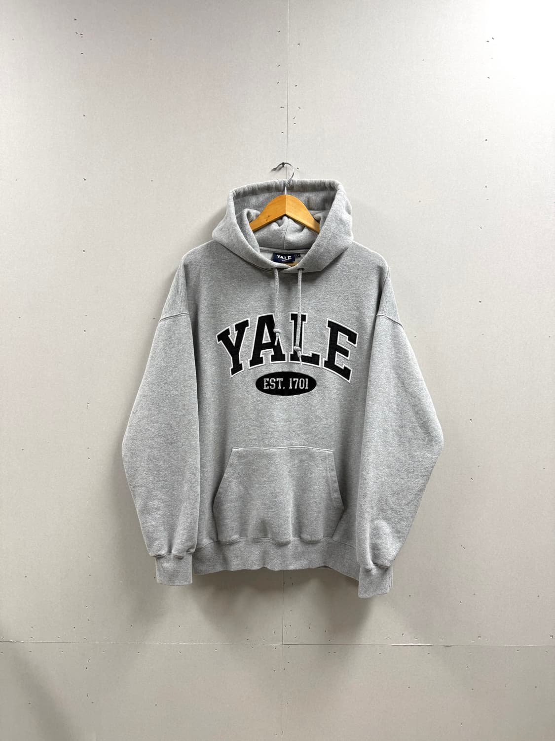 남성 L / 예일 투톤아치 후드티 그레이  상품이미지1