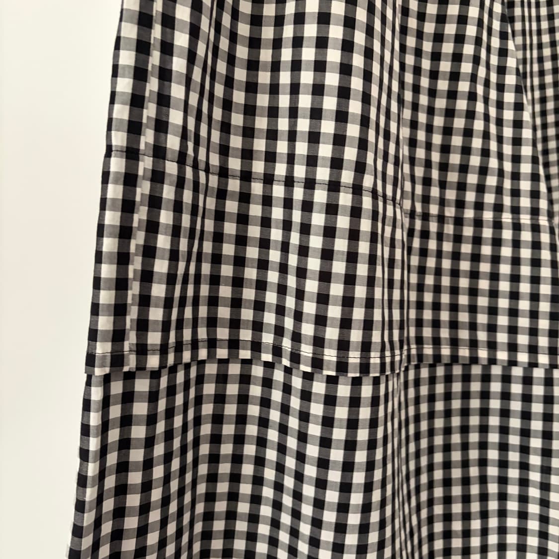 Gingham Check Asymmetry Skirt Pants 상품이미지5