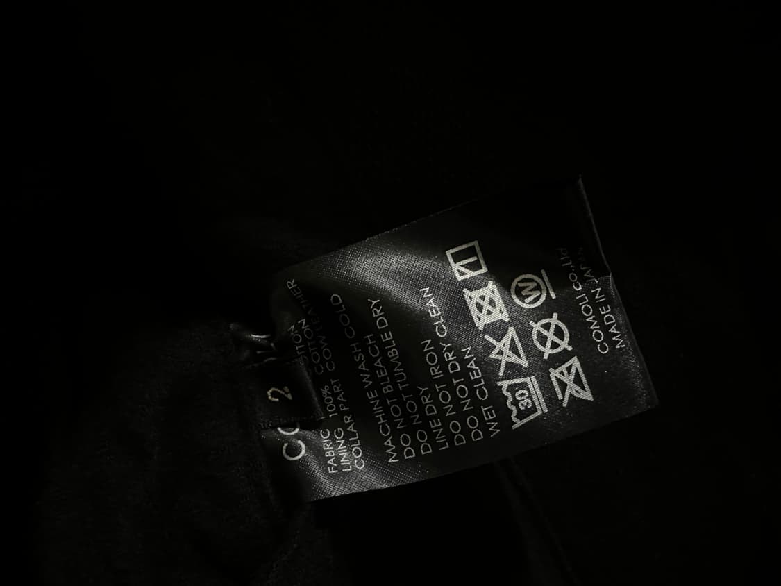 [size2] 코모리 레더카라 데님자켓 25fw 상품이미지3