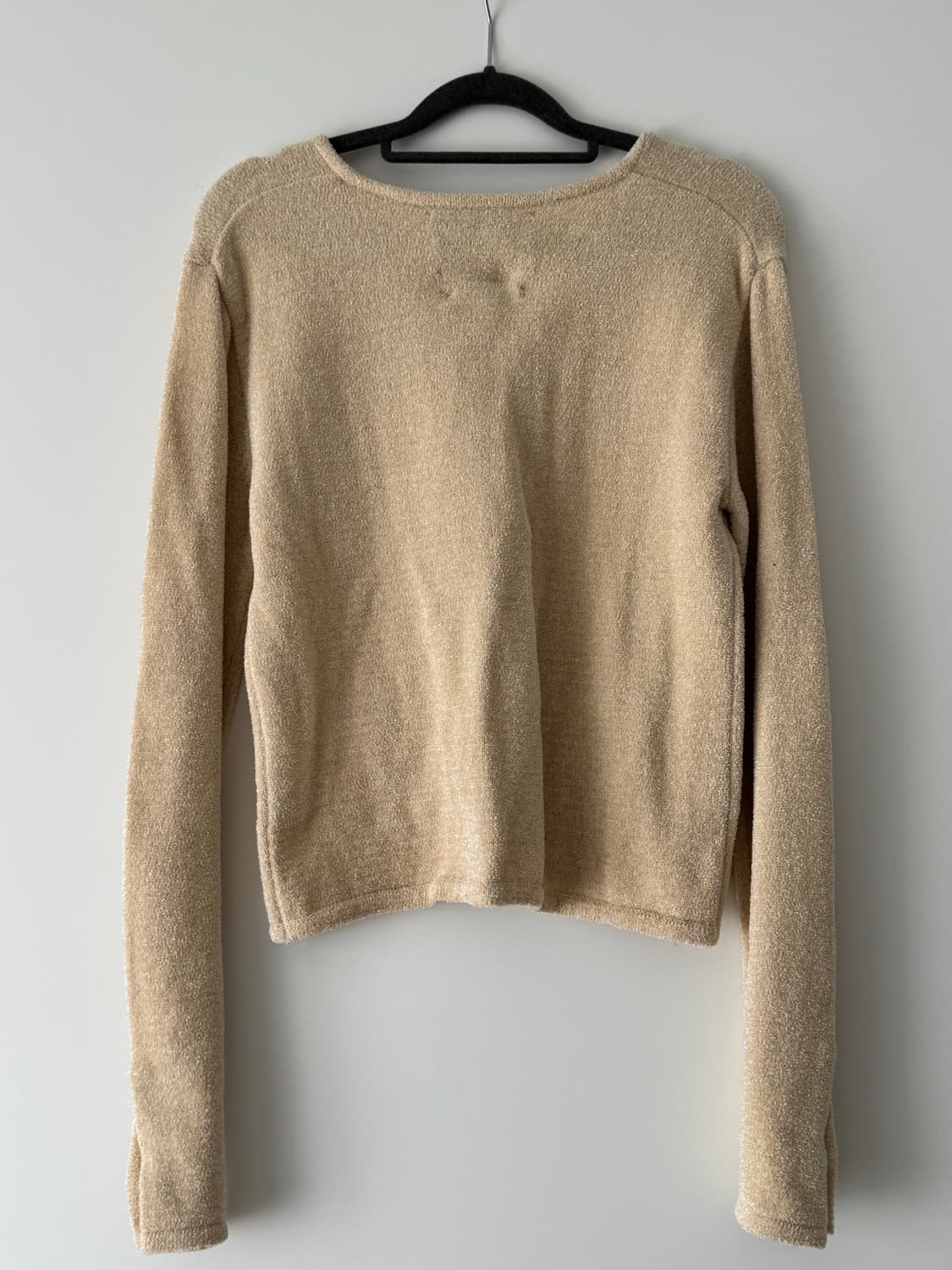 새상품) EENK 잉크 Quinker 베이지 니트 가디건 (택있음) 상품이미지2