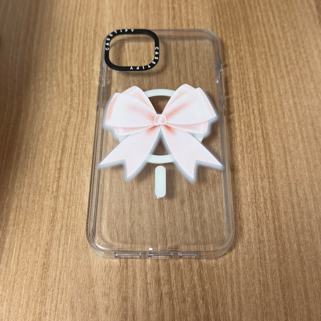 (15플러스) 케이스티파이 핑크 리본 폰케이스 상품이미지1