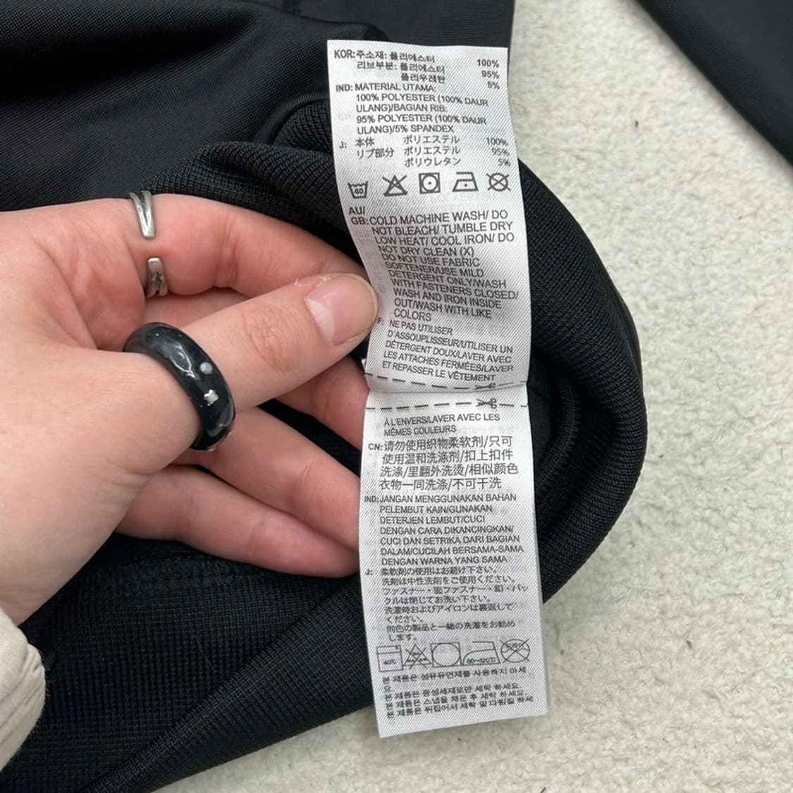 아이다스 에센셜 3S 트레이닝 트랙탑 블랙 L 상품이미지7