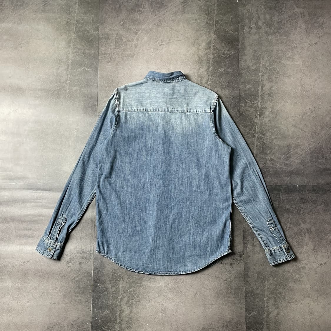 ARIZONA JEAN COMPANY 빈티지 데님 워싱 셔츠 A00549 상품이미지6