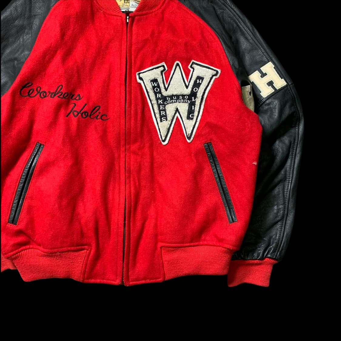 [M~L] 빈티지 부소 컴퍼니 바시티 자켓 상품이미지6