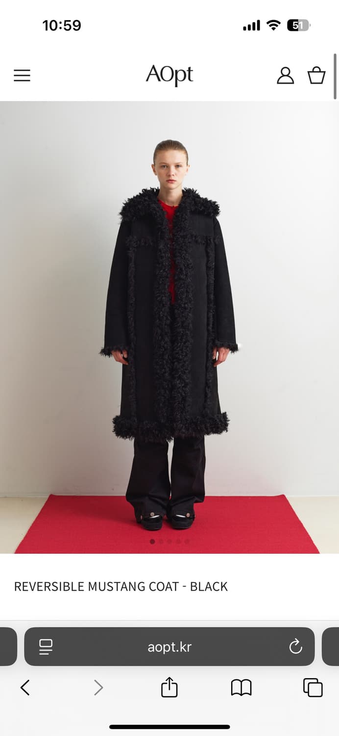 (교환)아옵트 브라운 교환 REVERSIBLE MUSTANG COAT  상품이미지1