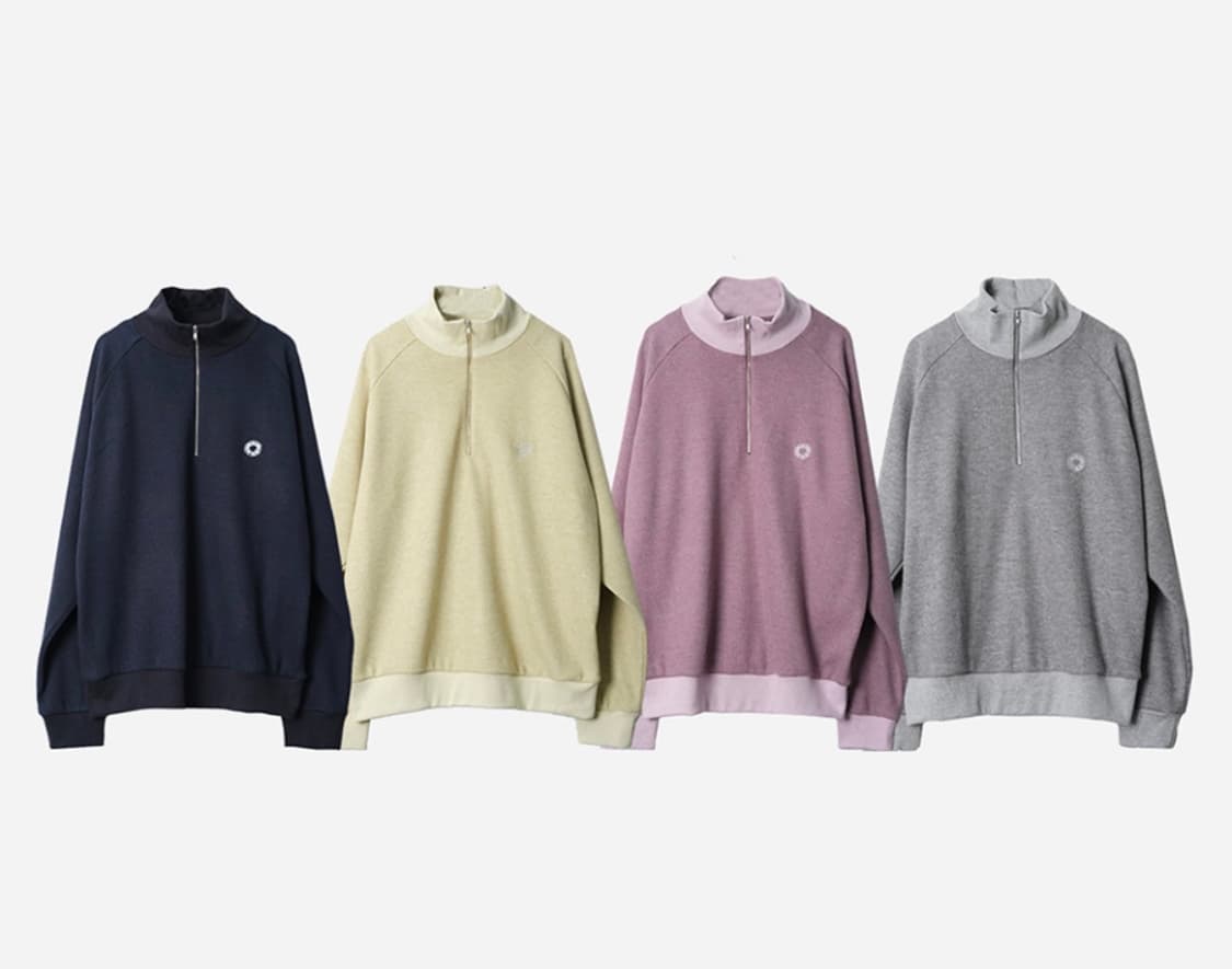 999휴머니티 이지 니티드 하프 집업 (그레이) 상품이미지1