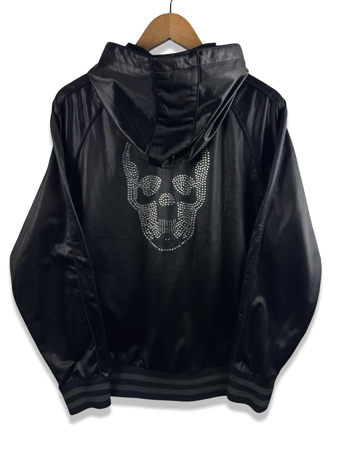 JPN 스컬 큐빌 대거디테일 유광후드집업2379 상품이미지1