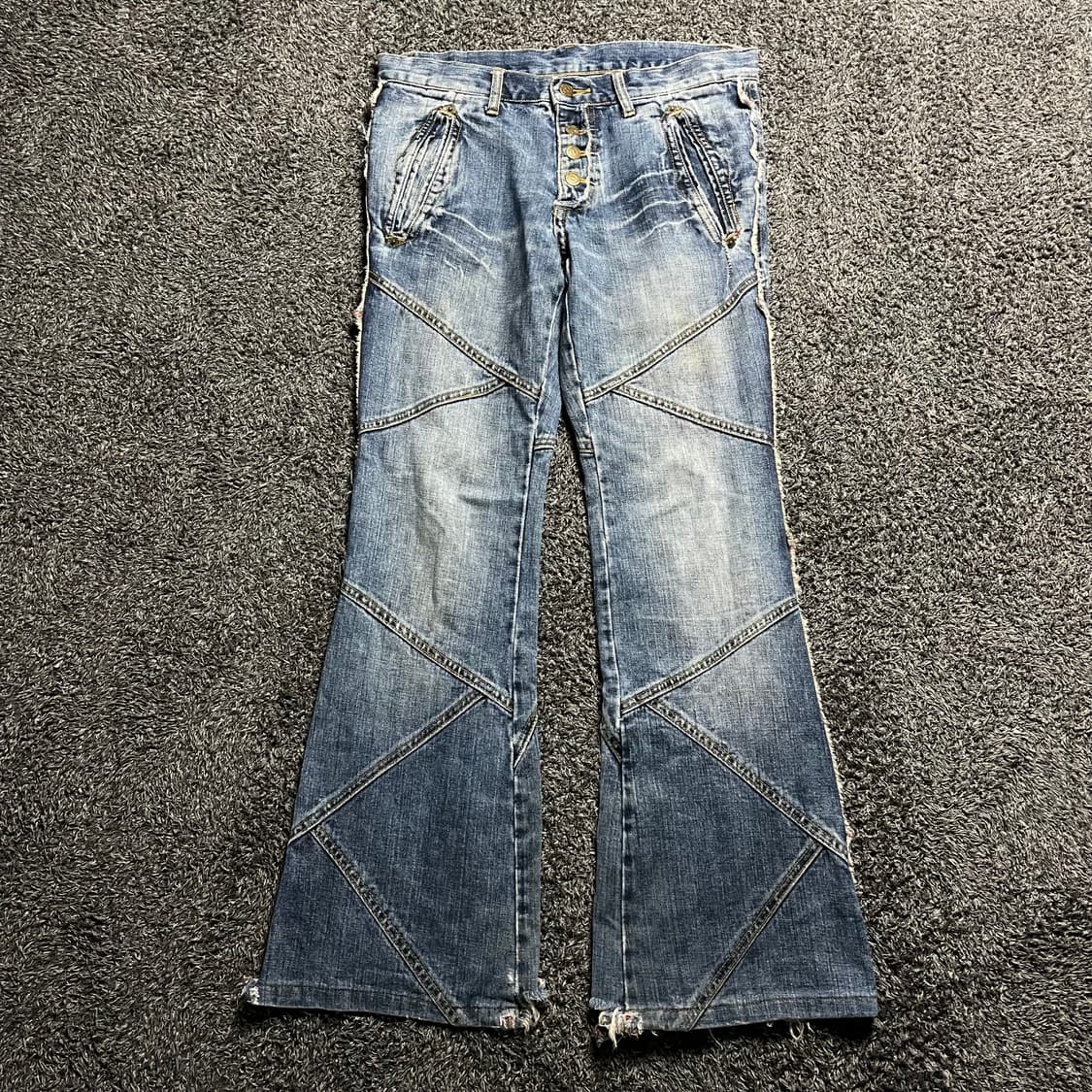 토네이도 마트 패치워크 부츠컷 진 상품이미지1