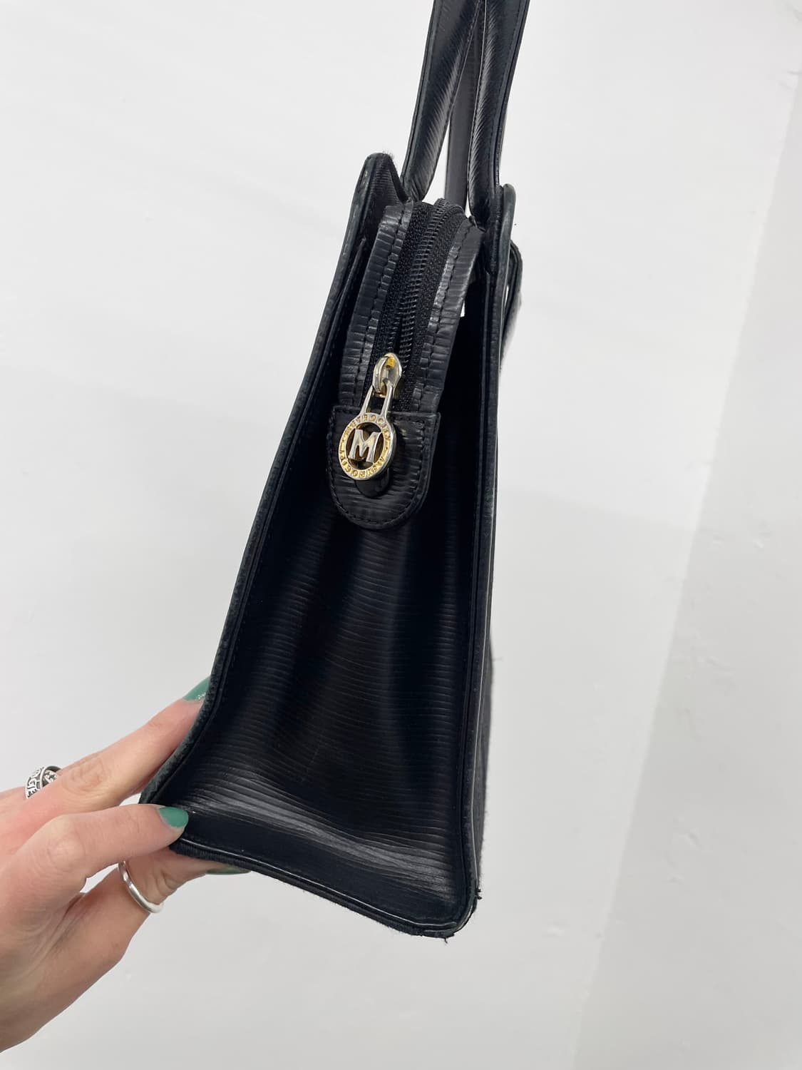 메트로시티 로고 금장 토트백 상품이미지7