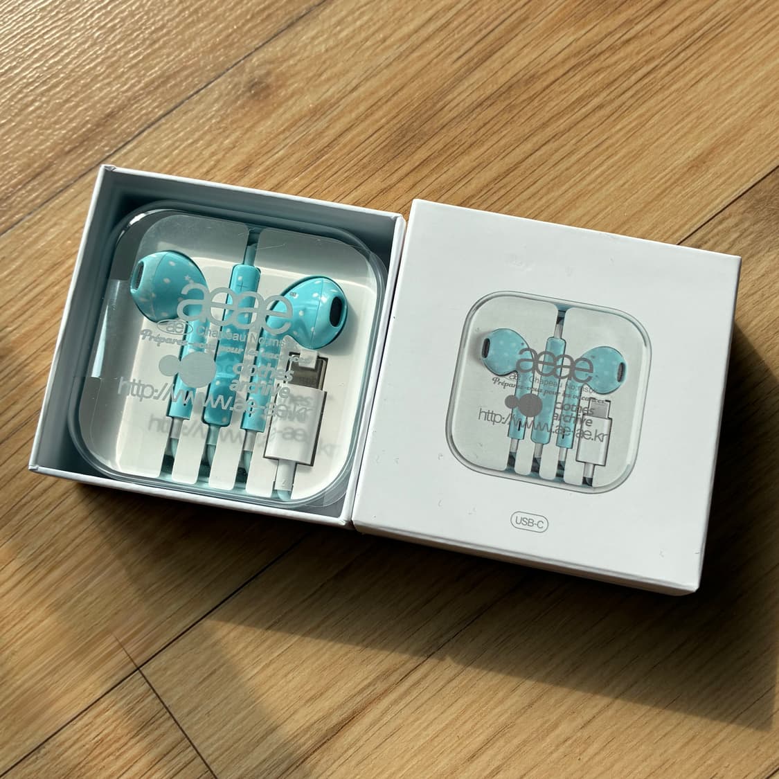 AEAE 이어폰 스카이블루 상품이미지1