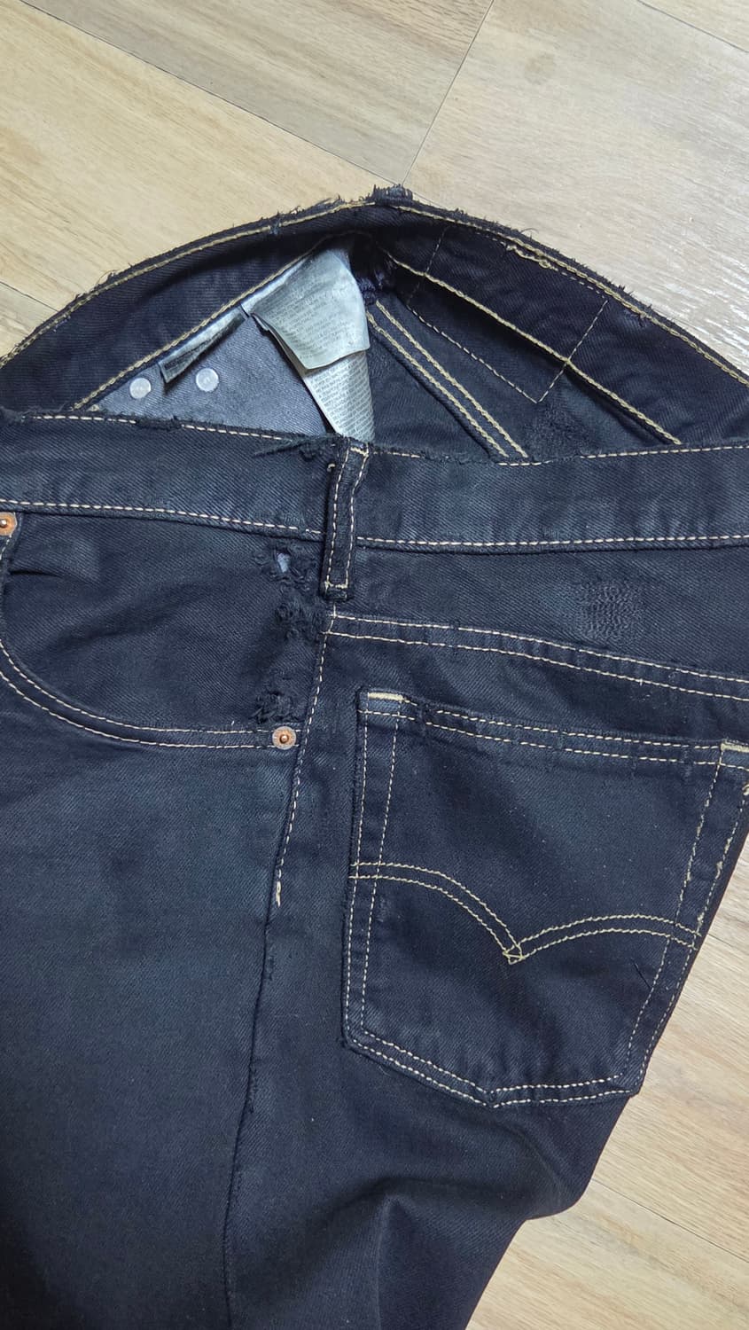 Vintage 빈티지 LEVIS 리바이스 517 블랙 부츠컷 33 상품이미지7