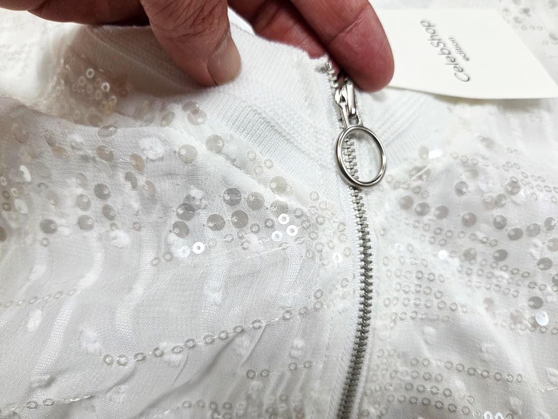 셀렙샵에디션(celebshop) 스팽글 봄버점퍼 55-66 새상품 상품이미지3