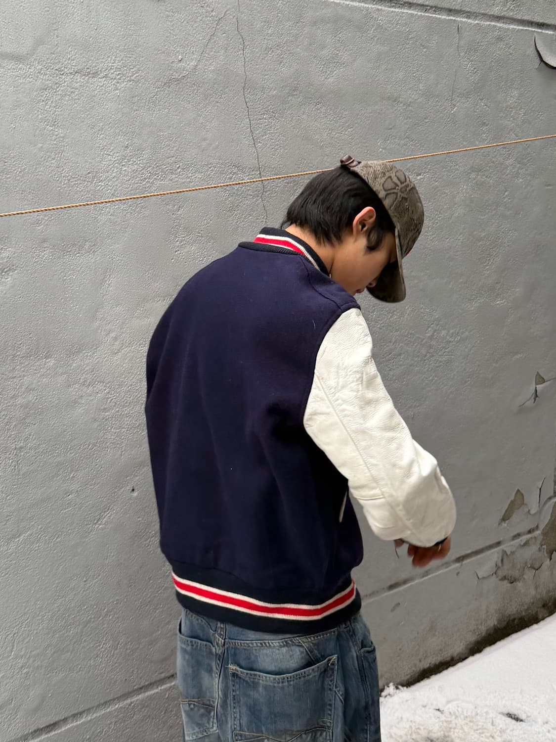 빈티지 바시티 자켓 상품이미지3