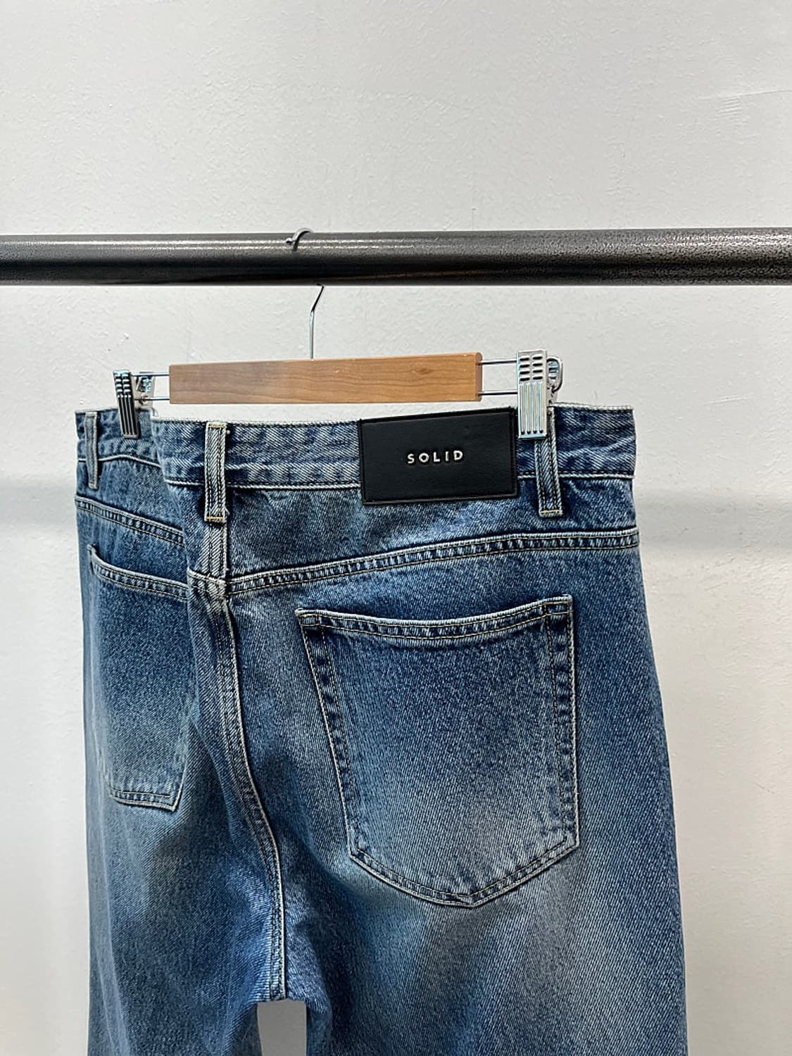 36) 솔리드옴므 중청 와이드진  상품이미지9