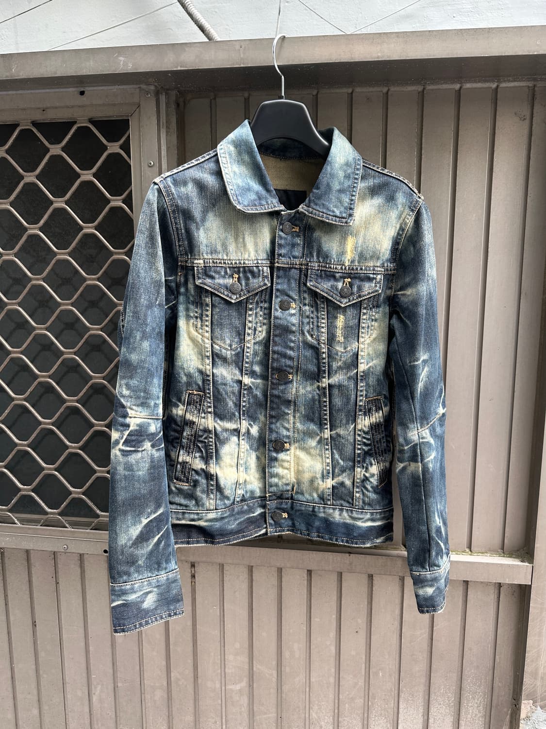ROEN x Semantic design 스와로브스키 스컬 데님 자켓 상품이미지5