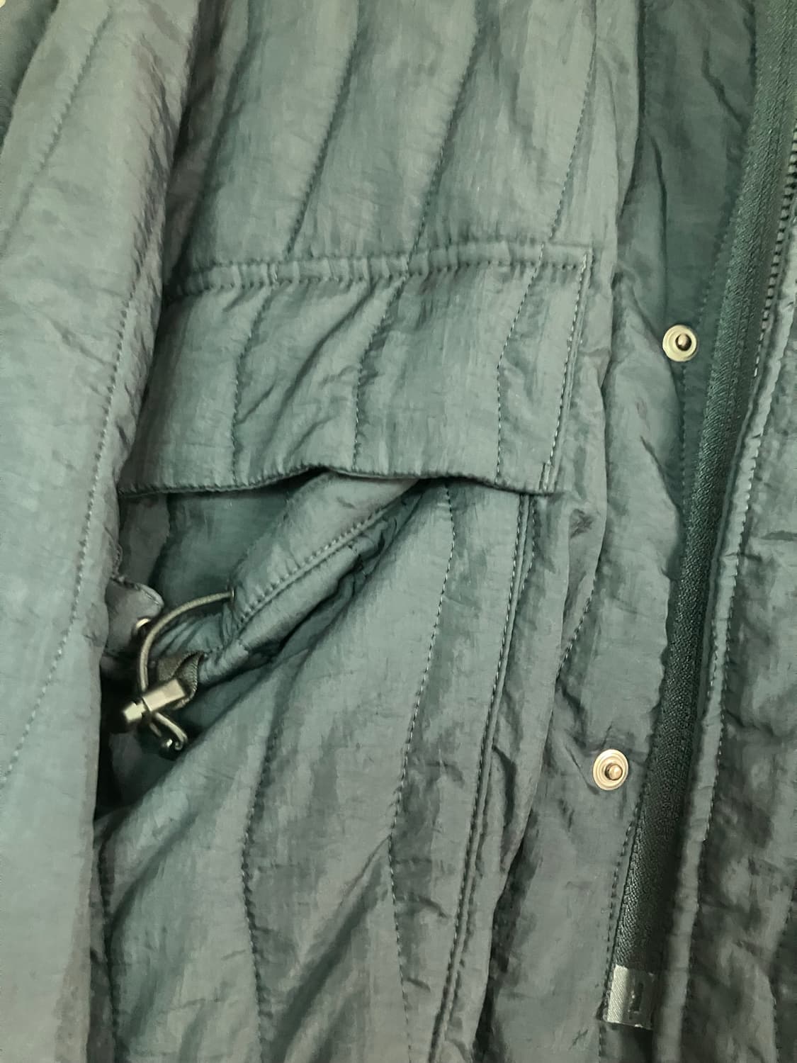 언어펙티드 퀼팅 블루종 자켓 네이비 L 상품이미지5