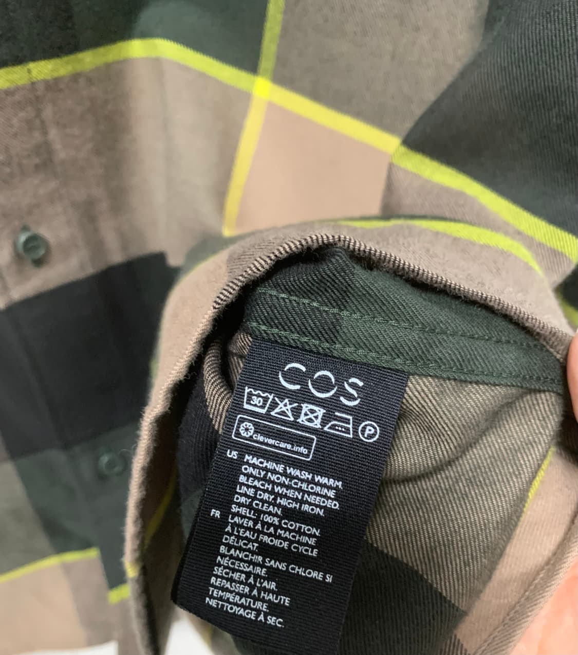 [코스] 페널 체크 셔츠 상품이미지5