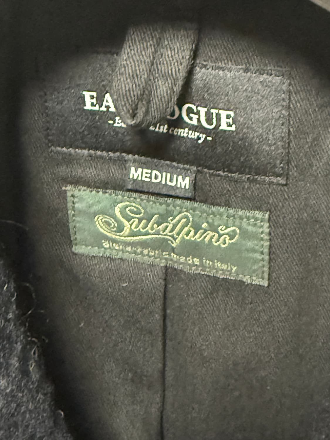 이스트로그 체스터필드 코트: 네이비(헤어리 울) / M 상품이미지3