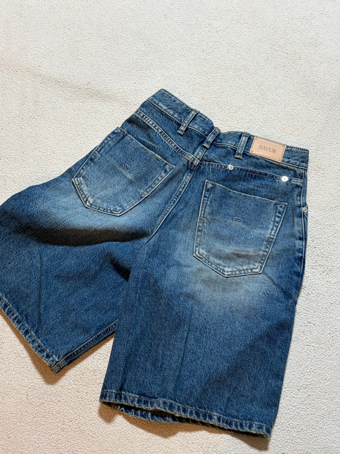 SATUR 데님 반바지 상품이미지2