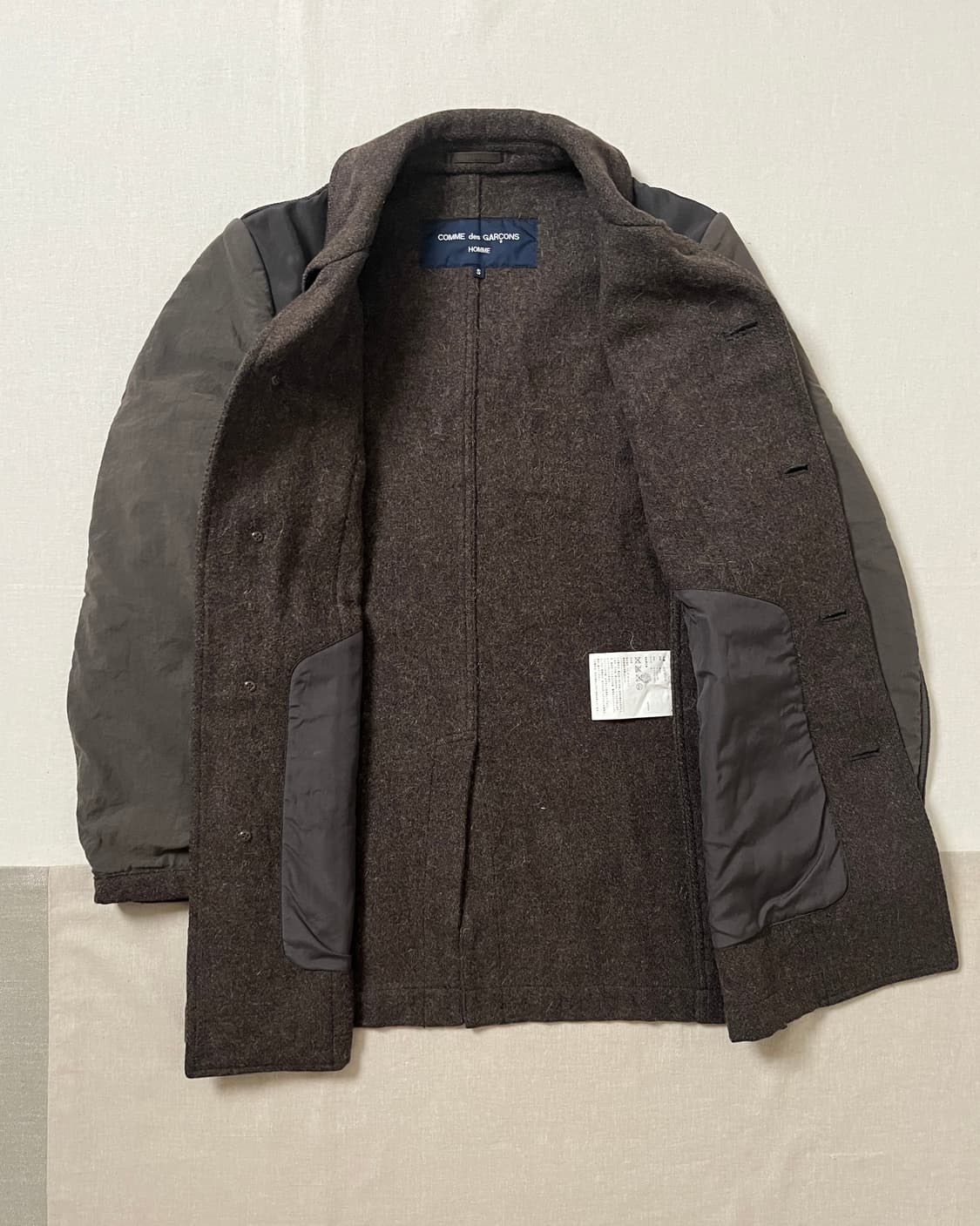 꼼데가르송 옴므 인사이드아웃 코트 comme des garcons  상품이미지3