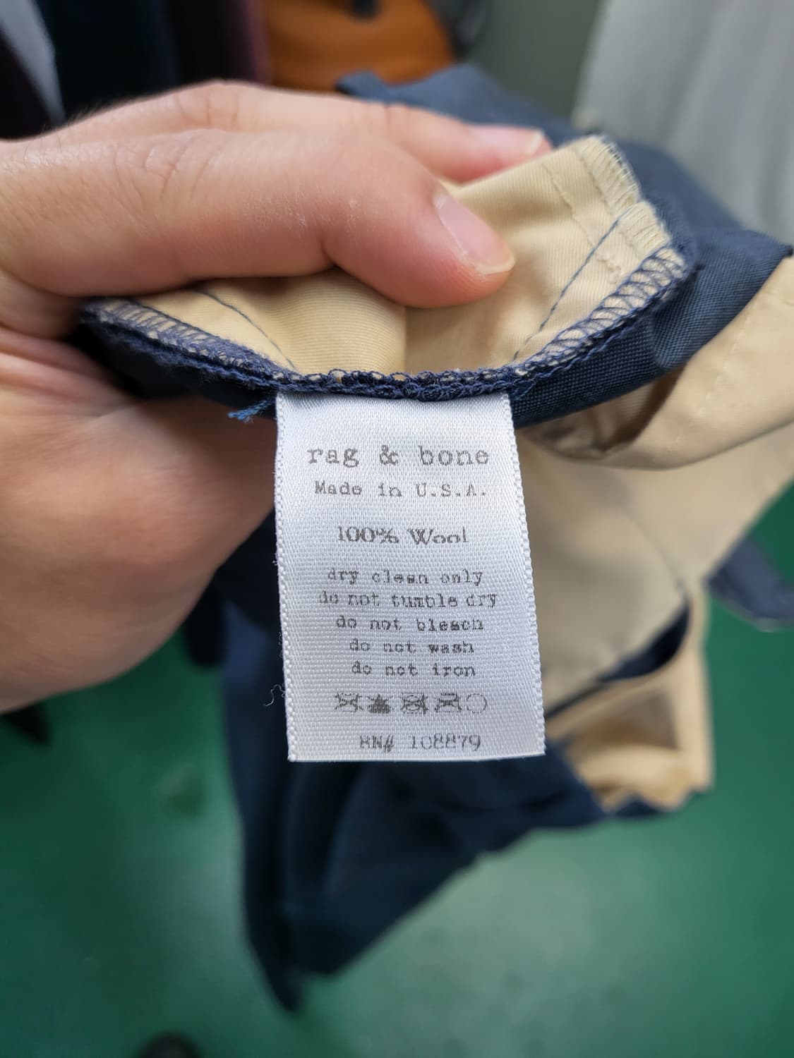 랙앤본 남성 네이비 슬랙스 149. 상품이미지4
