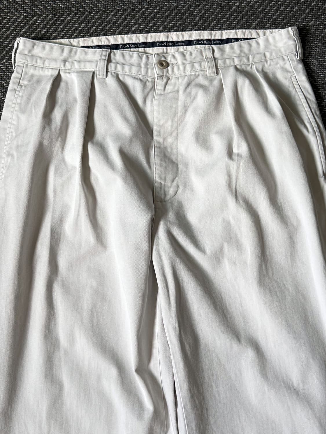 (34) 90s 폴로 랄프로렌 앤드류 더블 플리츠 치노 팬츠 상품이미지2