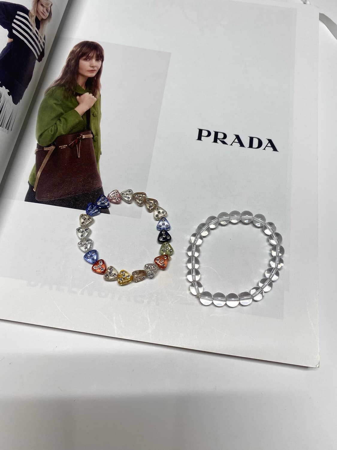 빈티지 팔찌 두개 세트 비즈 상품이미지1