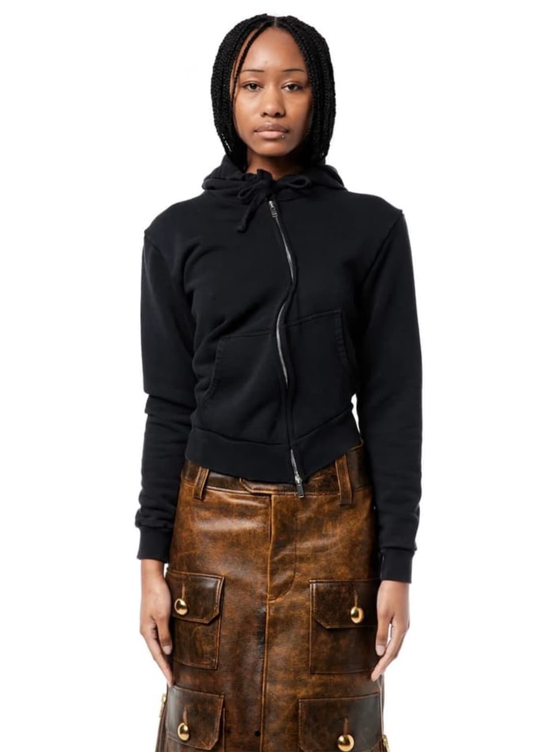 Vaquera 바퀘라 트위스트 후드 집업 상품이미지2