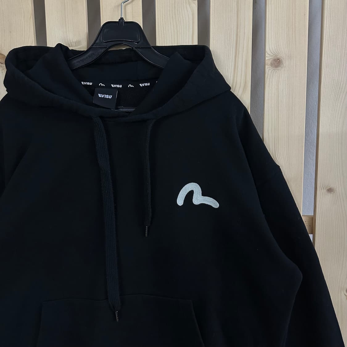 (XL) 에비수 블랙 후드티 상품이미지3