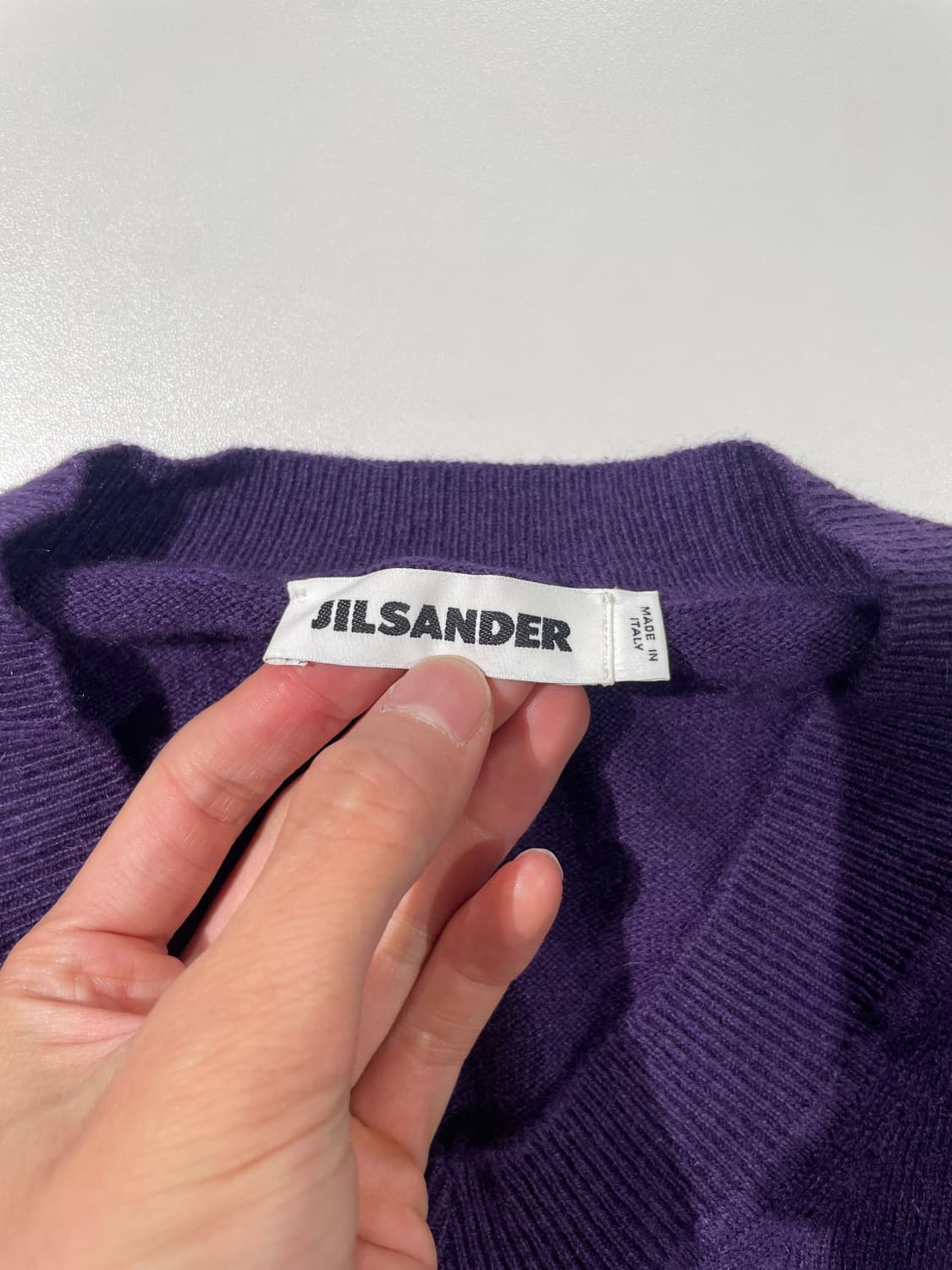 질샌더 퍼플 베이직 캐시미어 니트 상품이미지7