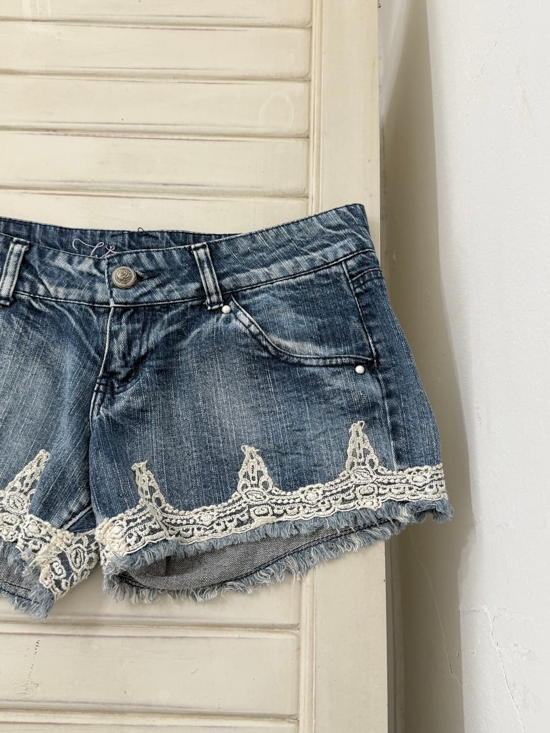 Fairy lace point short denim pants  상품이미지10