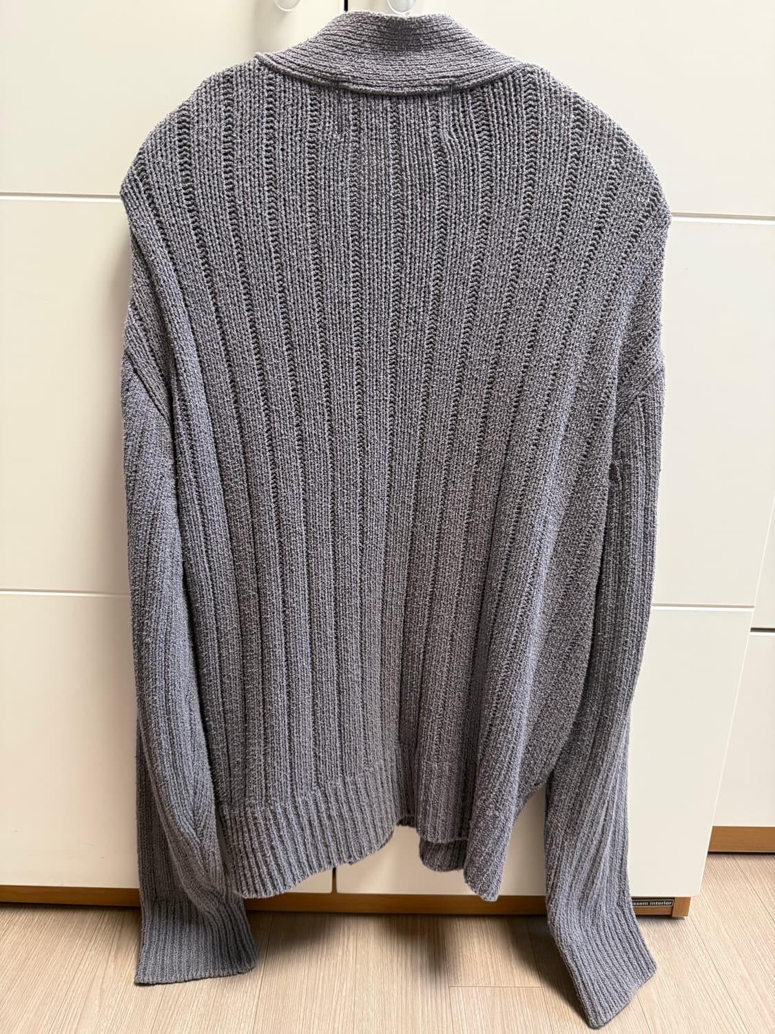 세터 SATUR 파로 부클 가디건 그레이 M 상품이미지2