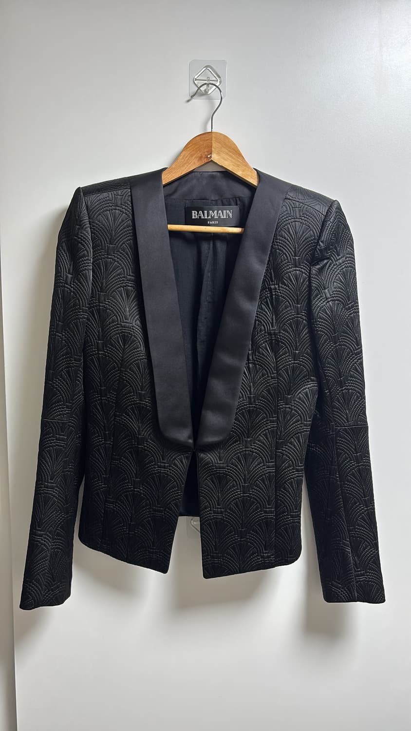 발망 풀 자수 오버숄더 금장버튼 블레이저 자켓 상품이미지1