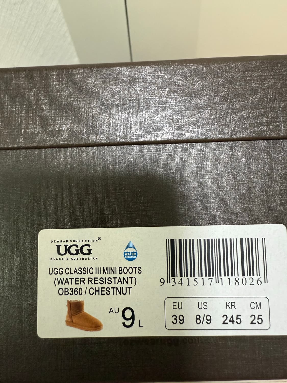 UGG 클래식 미니 Chestnut 250 상품이미지5