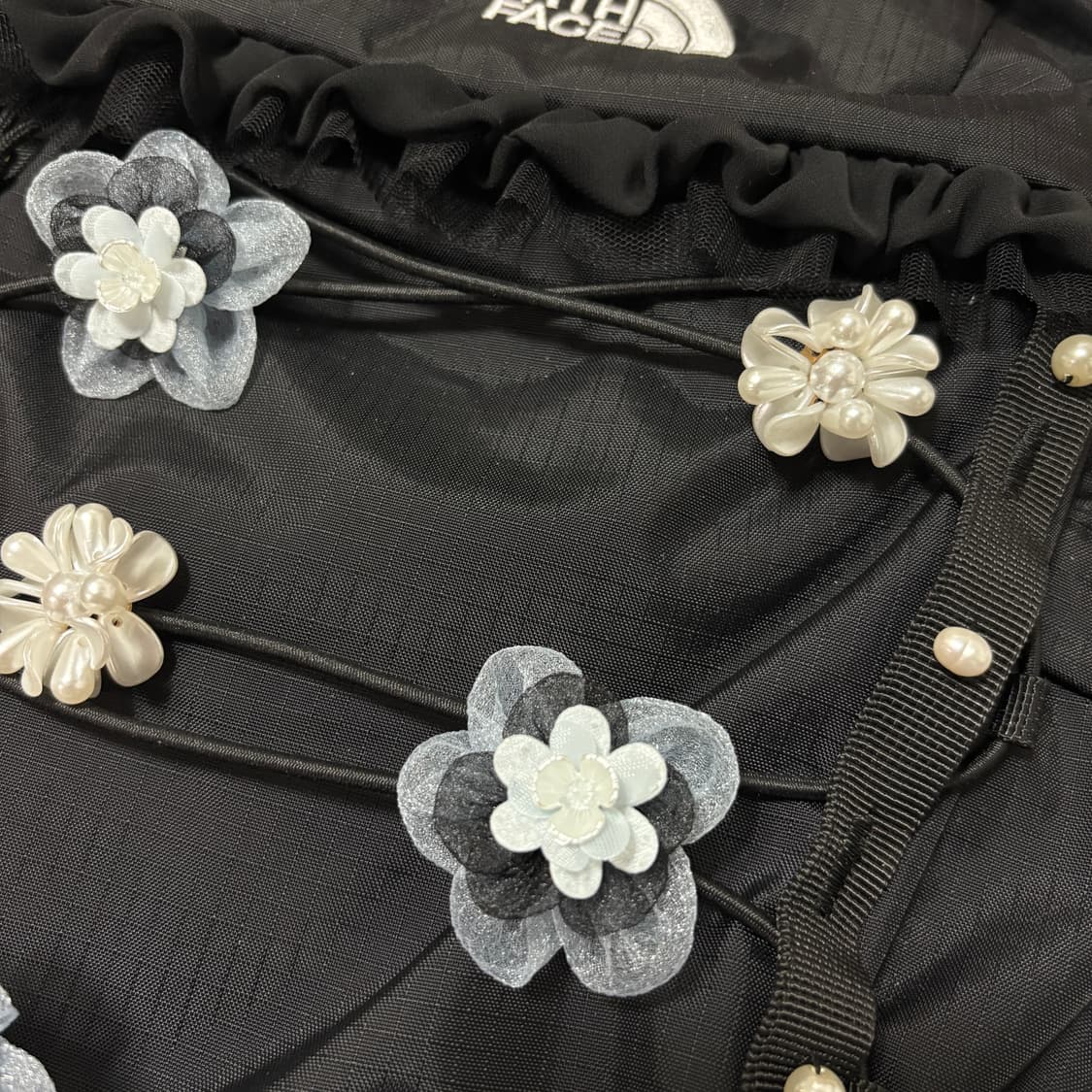 blue flower frill bagpack 상품이미지3