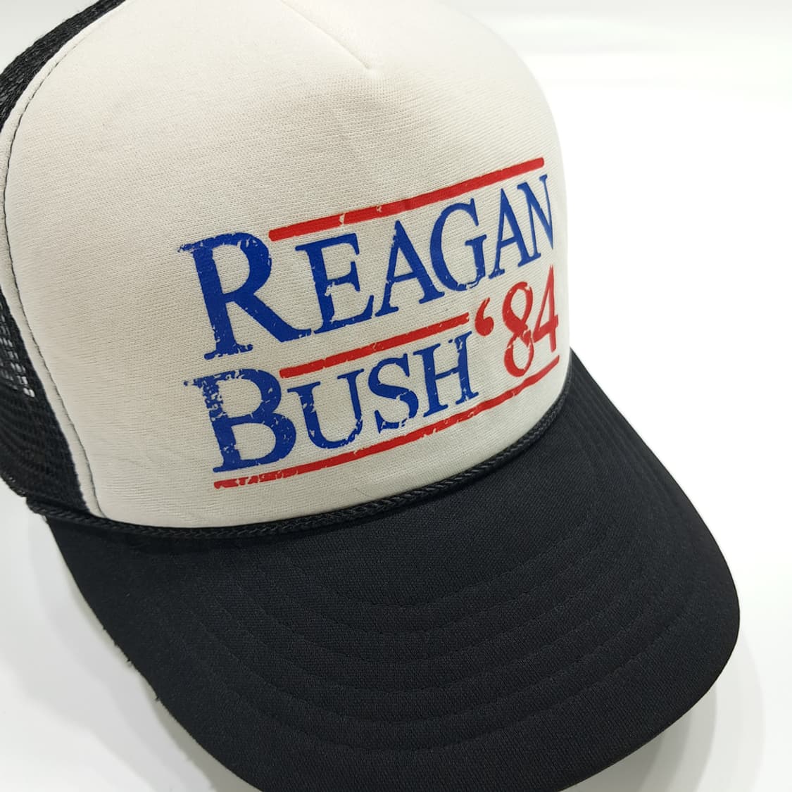 빈티지 Reagan-Bush '84 로프 메쉬 트러커캡 P1302 상품이미지1
