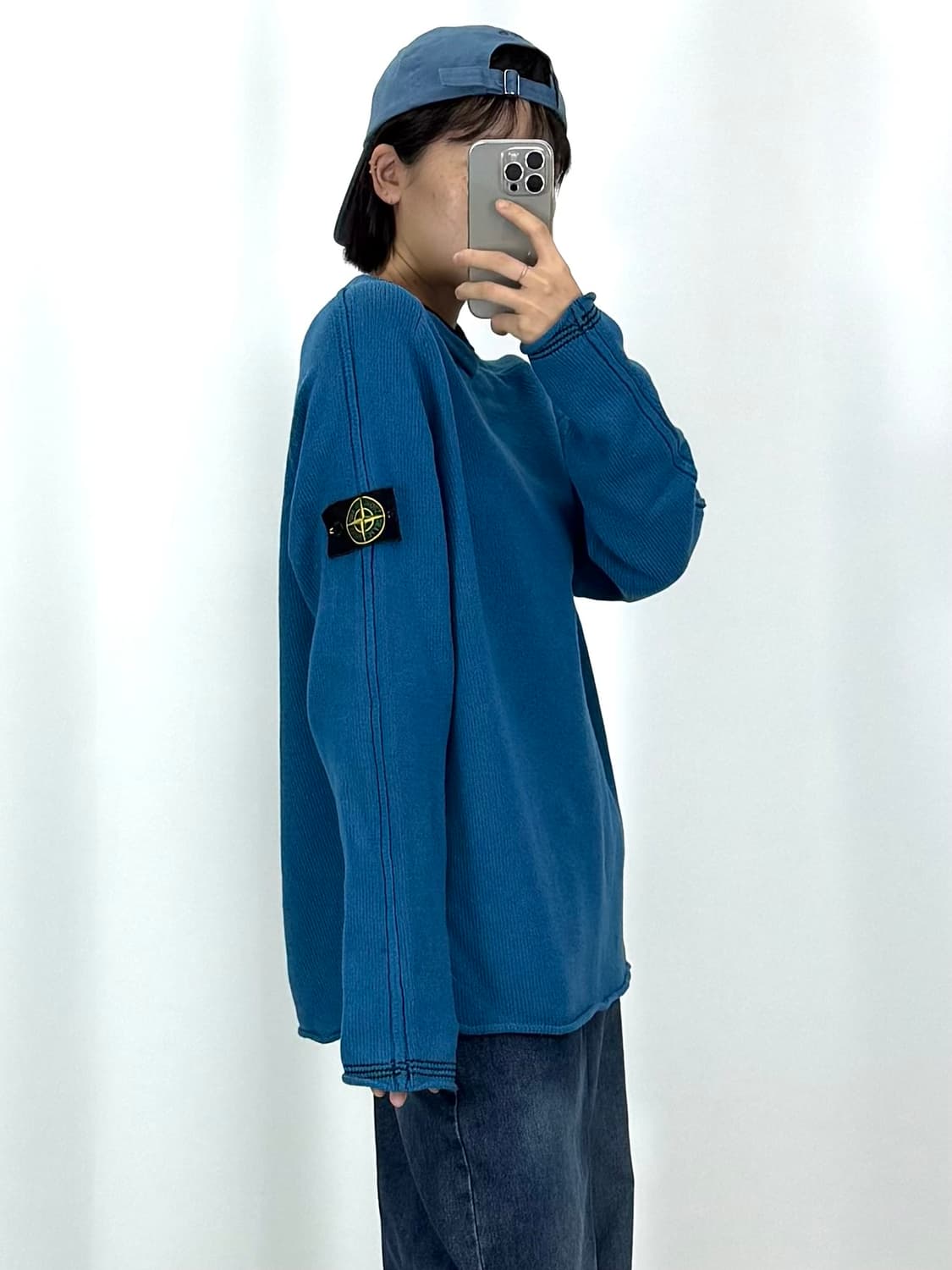 루키CK9749: 스톤 아일랜드 정품 니트 블루  상품이미지3