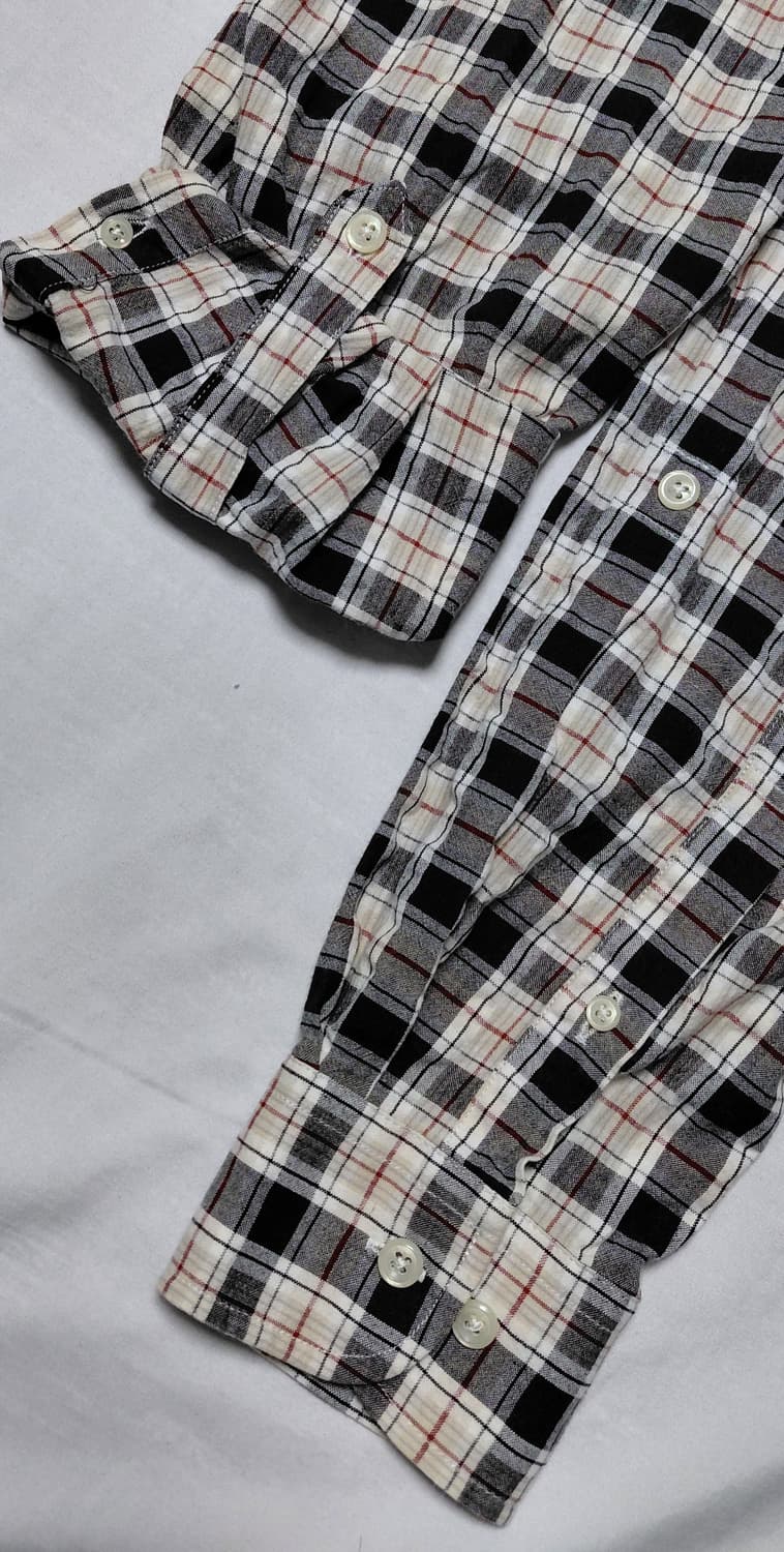 [L] MACCHIO(마키오) 코튼 100% 체크 워크 셔츠 상품이미지6