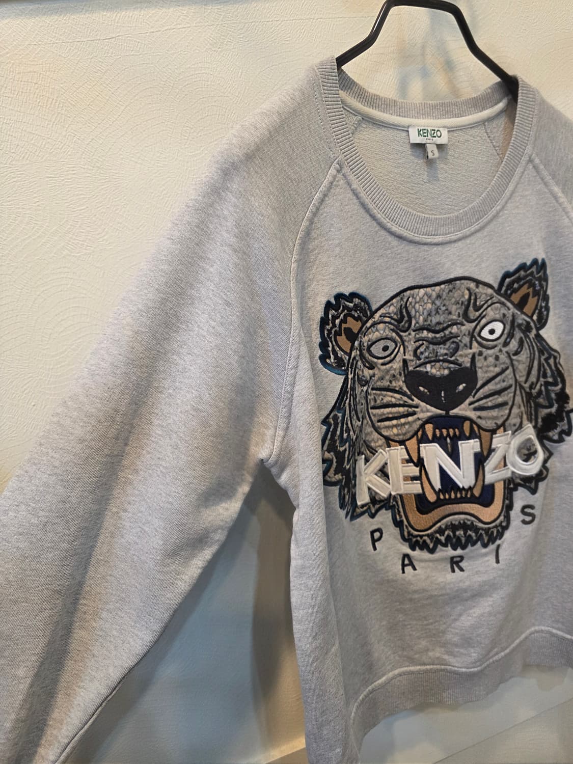 KENZO 겐조 그레이타이거 자수 맨투맨 S 상품이미지3