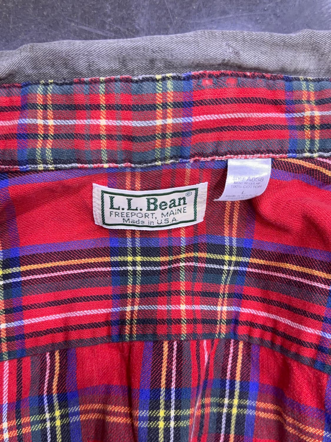 L.L.Bean 엘엘빈 플란넬 라인드 헤비코튼 워크 셔츠 USA L 상품이미지9