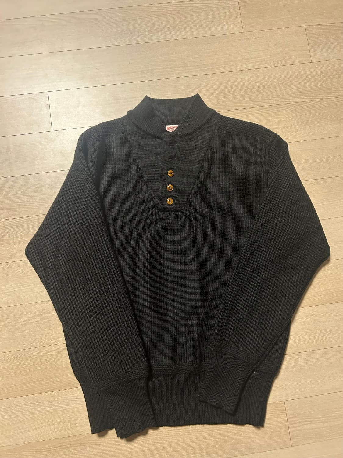 US Army High Neck Wool Sweater Black 42 상품이미지3